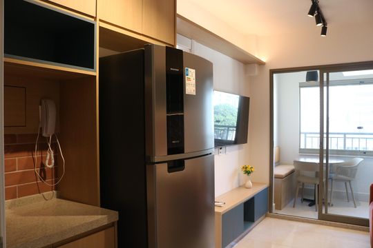 Sala de apartamento para alugar com 1 quarto, 30m² em Pompeia, São Paulo