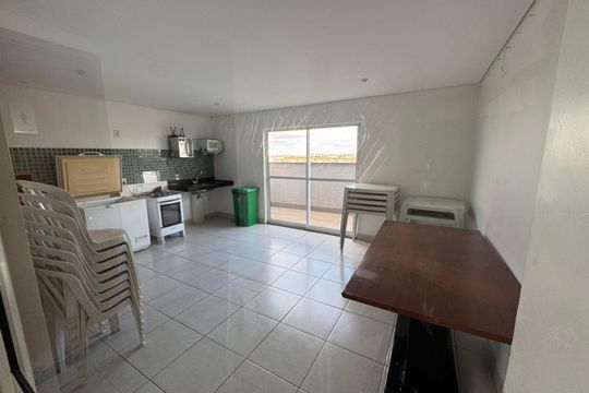 Área comum - Salão de festas de apartamento à venda com 1 quarto, 42m² em Samambaia, Brasília