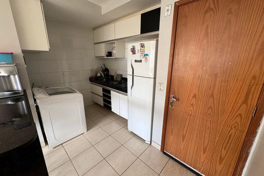 Cozinha de apartamento à venda com 1 quarto, 42m² em Samambaia, Brasília