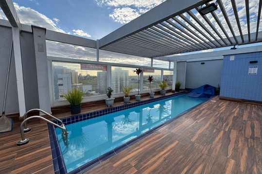 Área comum - Piscina de apartamento à venda com 1 quarto, 42m² em Samambaia, Brasília