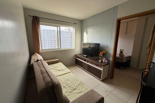 Sala de apartamento à venda com 1 quarto, 42m² em Samambaia, Brasília