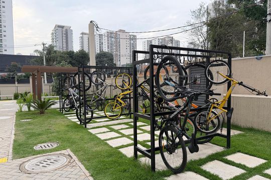 Área comum de apartamento para alugar com 2 quartos, 33m² em Jardim Caravelas, São Paulo