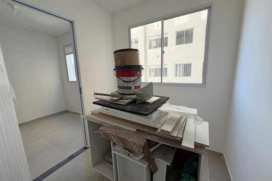 Quarto 1 de apartamento para alugar com 2 quartos, 33m² em Jardim Caravelas, São Paulo