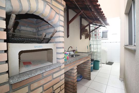 Espaço Gourmet de casa à venda com 3 quartos, 148m² em Vila Santa Teresa, Santo André