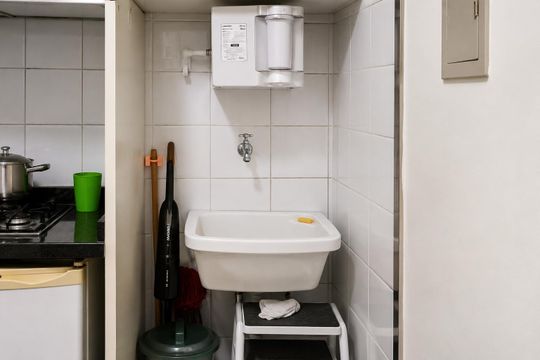 Área de serviço de kitnet/studio à venda com 1 quarto, 27m² em SGAN 912, Brasília