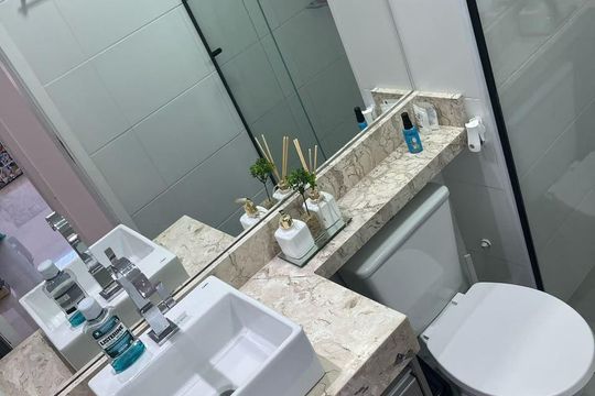 Banheiro de apartamento para alugar com 2 quartos, 44m² em Vila Pirituba, São Paulo