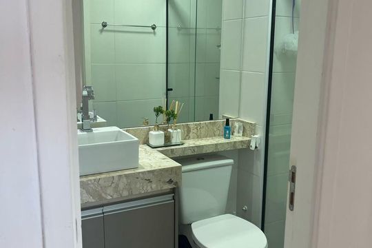 Banheiro de apartamento para alugar com 2 quartos, 44m² em Vila Pirituba, São Paulo