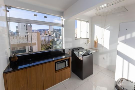 Área de Serviço de apartamento à venda com 3 quartos, 95m² em Santo Antônio, Belo Horizonte
