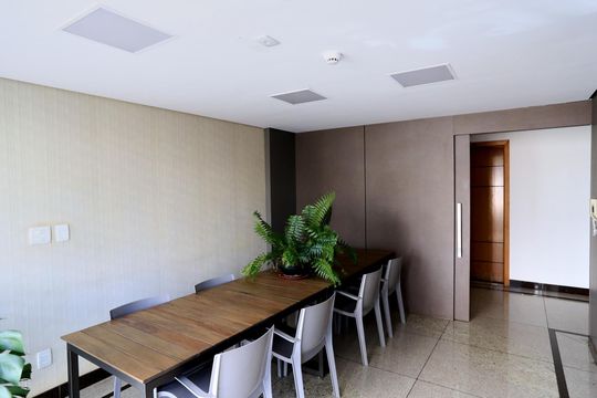 Área comum - Espaço Gourmet de kitnet/studio para alugar com 1 quarto, 29m² em Savassi, Belo Horizonte
