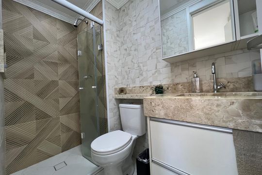 Banheiro de apartamento à venda com 2 quartos, 60m² em Parque da Vila Prudente, São Paulo