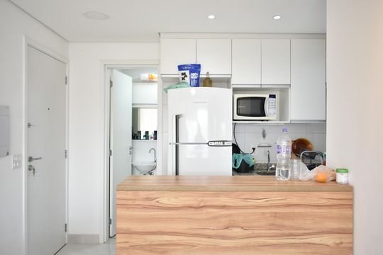 Cozinha de apartamento à venda com 1 quarto, 38m² em Vila da Saúde, São Paulo