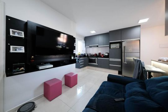 Sala/Cozinha de apartamento à venda com 3 quartos, 55m² em Vila Santa Teresa, São Paulo