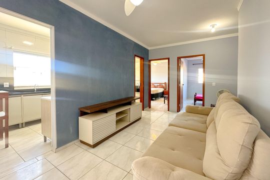Sala de TV de apartamento para alugar com 2 quartos, 64m² em Ingleses do Rio Vermelho, Florianópolis