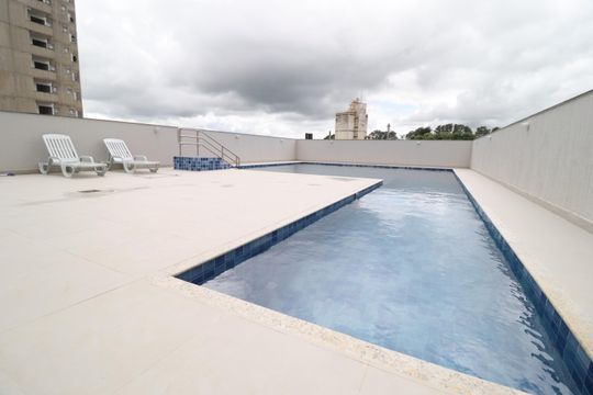 Área comum - Piscina de apartamento para alugar com 2 quartos, 57m² em Novo Mundo, Uberlândia