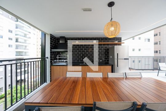 Área comum - Churrasqueira de kitnet/studio para alugar com 1 quarto, 26m² em Vila da Saúde, São Paulo