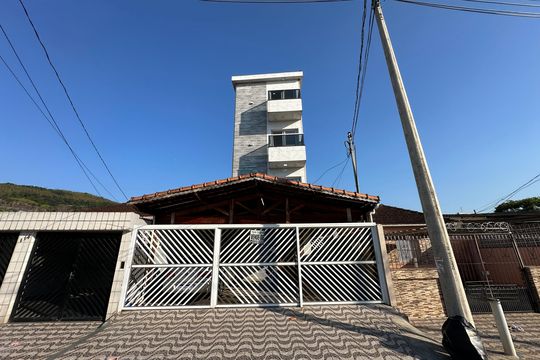 Fachada de casa de condomínio para alugar com 3 quartos, 145m² em Vila Voturuá, São Vicente