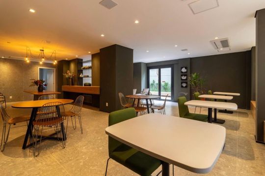 Área comum de kitnet/studio à venda com 1 quarto, 24m² em Pinheiros, São Paulo