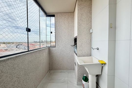 Área de Serviço com churrasqueira de apartamento para alugar com 3 quartos, 55m² em Parque da Fonte, São José dos Pinhais