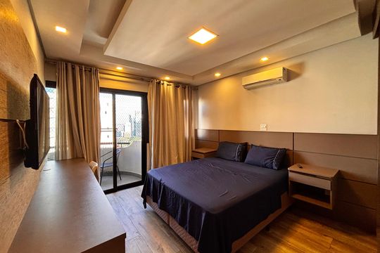 Quarto  de apartamento à venda com 1 quarto, 55m² em Alphaville, Barueri