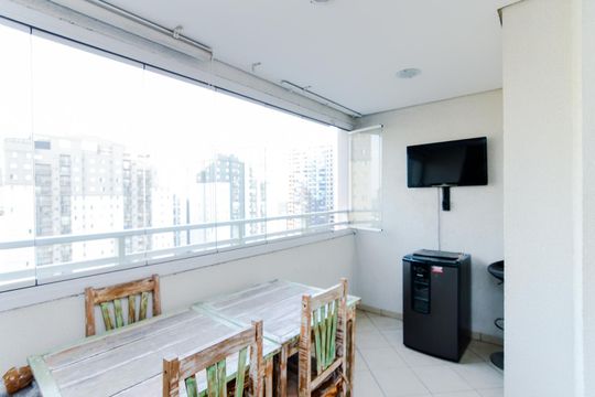 Varanda da Sala de apartamento à venda com 3 quartos, 96m² em Vila Augusta, Guarulhos