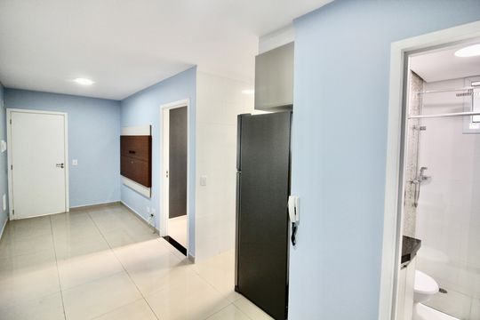 Sala de apartamento para alugar com 1 quarto, 35m² em Vila Guilhermina, São Paulo