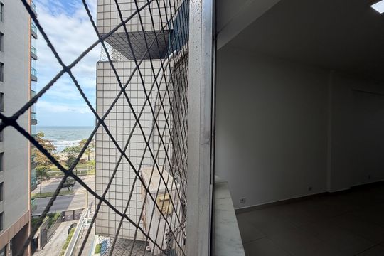 Vista da Sala de apartamento para alugar com 2 quartos, 110m² em Embaré, Santos