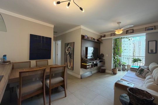 Sala de apartamento à venda com 2 quartos, 84m² em Jardim Santa Eudoxia, Campinas