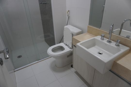 Banheiro da Suíte 2 de apartamento à venda com 1 quarto, 94m² em Alphaville, Santana de Parnaíba