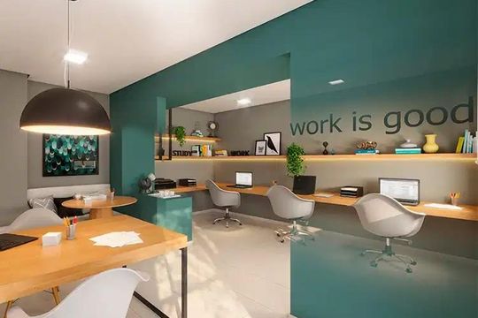 Coworking de apartamento para alugar com 2 quartos, 43m² em Socorro, São Paulo