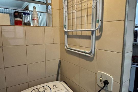 Área de Serviço de apartamento à venda com 2 quartos, 46m² em Vila Aquilino, Santo André