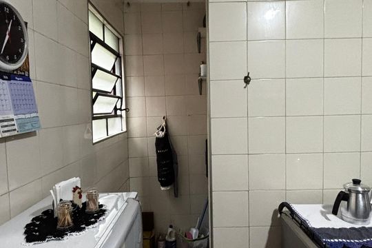 Cozinha de apartamento à venda com 2 quartos, 46m² em Vila Aquilino, Santo André