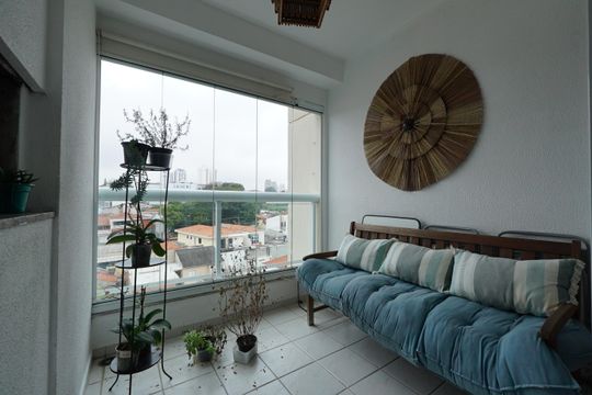 Varanda gourmet de apartamento à venda com 3 quartos, 83m² em Vila São José, São Paulo
