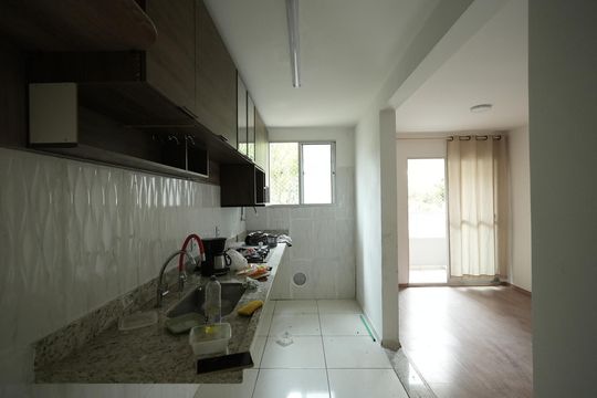 Cozinha de apartamento para alugar com 1 quarto, 42m² em Utinga, Santo André
