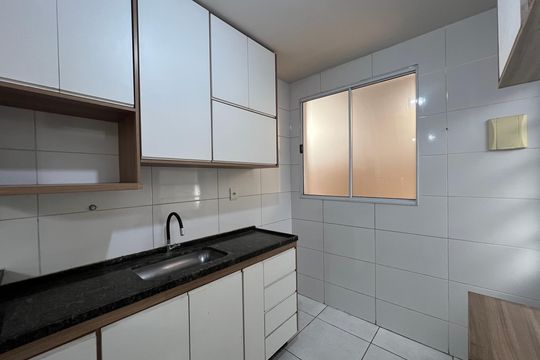 Cozinha - Armários de casa para alugar com 2 quartos, 48m² em Bom Sossego, Ribeirão das Neves