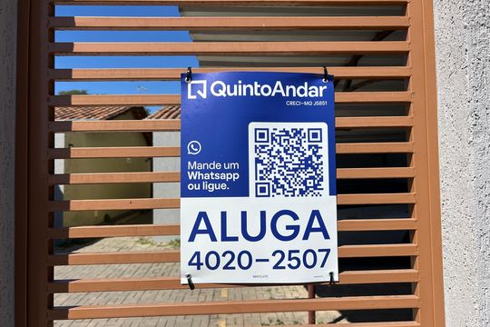 Placa QuintoAndar  de casa para alugar com 2 quartos, 48m² em Bom Sossego, Ribeirão das Neves