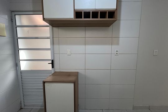 Cozinha de casa para alugar com 2 quartos, 48m² em Bom Sossego, Ribeirão das Neves
