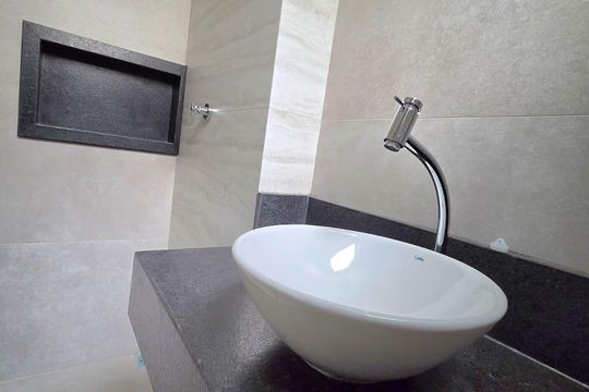 Banheiro Social de apartamento à venda com 3 quartos, 82m² em Padre Eustáquio, Belo Horizonte