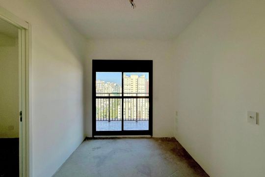 Sala  de apartamento à venda com 1 quarto, 34m² em Brooklin, São Paulo