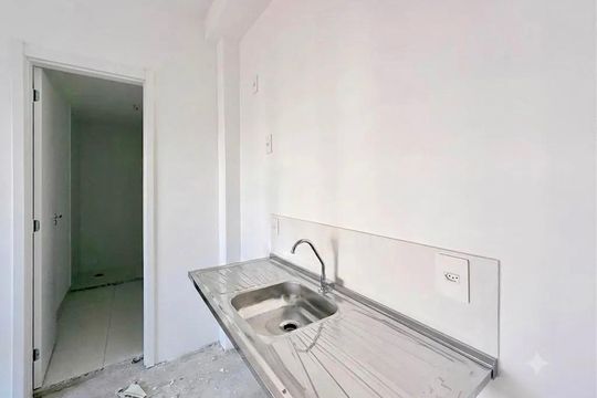 Cozinha de apartamento à venda com 2 quartos, 42m² em Brooklin, São Paulo