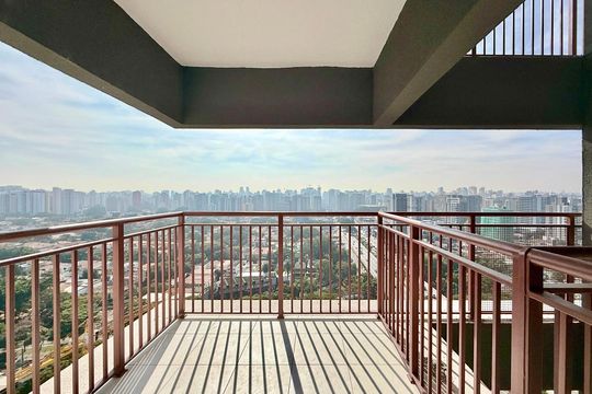 Sacada  de apartamento à venda com 1 quarto, 42m² em Brooklin, São Paulo