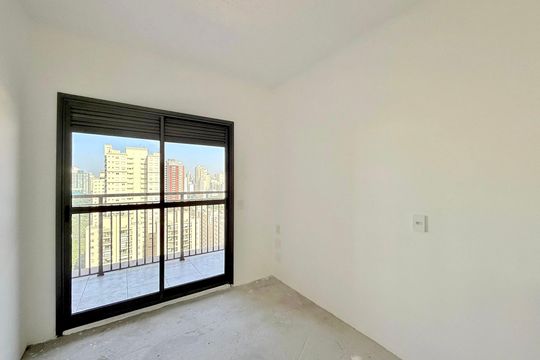 Sala de apartamento à venda com 1 quarto, 34m² em Brooklin, São Paulo