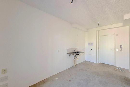 Sala de apartamento à venda com 1 quarto, 34m² em Brooklin, São Paulo