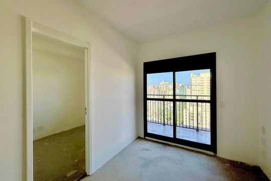 Sala de apartamento à venda com 1 quarto, 34m² em Brooklin, São Paulo
