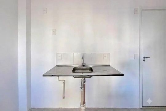 Cozinha  de apartamento à venda com 1 quarto, 39m² em Brooklin, São Paulo