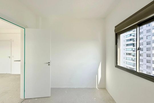 Quarto de apartamento à venda com 1 quarto, 42m² em Brooklin, São Paulo
