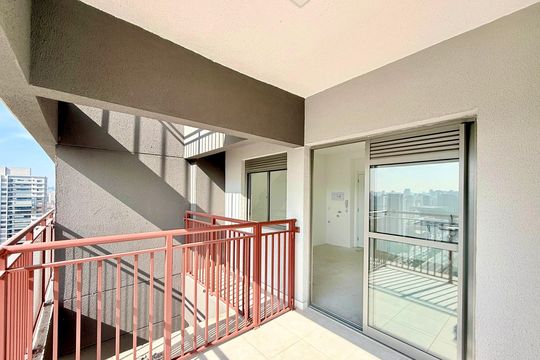 Sacada de apartamento à venda com 1 quarto, 42m² em Brooklin, São Paulo