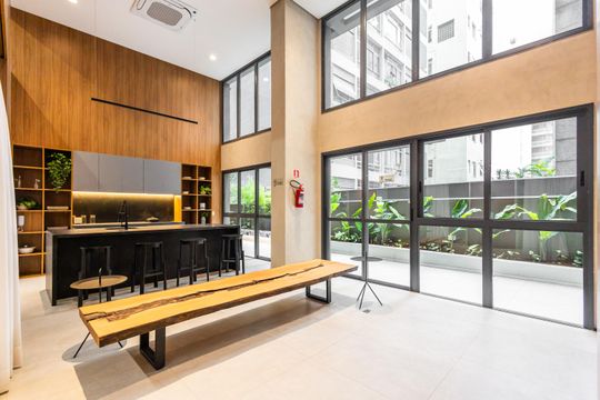 Salão de Festas de kitnet/studio para alugar com 1 quarto, 22m² em Jardim Paulista, São Paulo