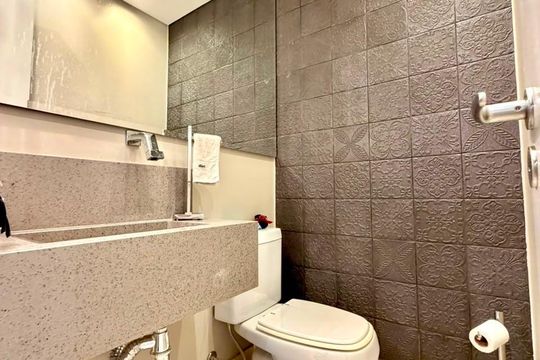 Banheiro da Suíte 3 de apartamento à venda com 3 quartos, 165m² em Tatuapé, São Paulo