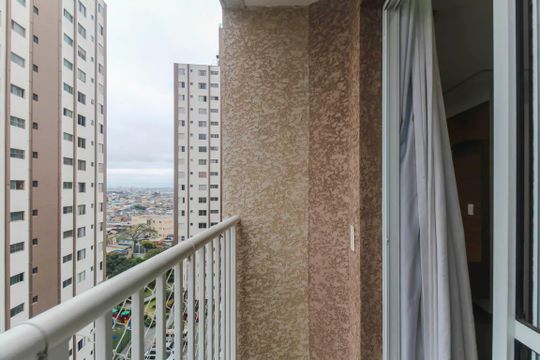 Varanda da Sala de apartamento para alugar com 1 quarto, 38m² em Vila Virginia, São Paulo