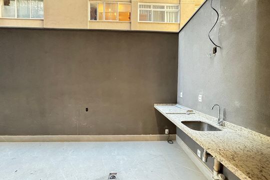 Varanda de apartamento à venda com 1 quarto, 47m² em Indianópolis, São Paulo
